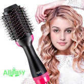 Allonsy One Step 4-in-1 Hair Brush, Straightener, and Curler for Ladies